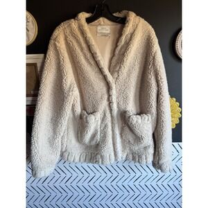 Urban Outffiters Cardigan Fuzzy Cream - Small